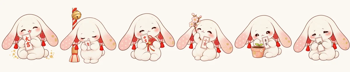 大吉から凶まで、運勢ごとのむすぴ